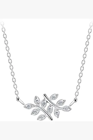 ALEXANDER YORK Kette mit Anhänger OLIVENBLATT, 2-tlg. (Kette mit Anhänger), 925 Sterling Silber - Verkäufer: