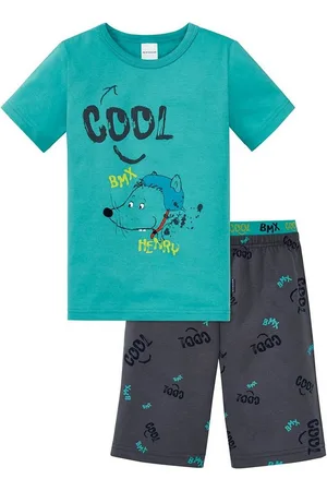 Schiesser Schlafanzug COOL BMX (Set, Set) Jungen Schlafanzug kurz Shorty Baumwolle - Verkäufer: chic4home