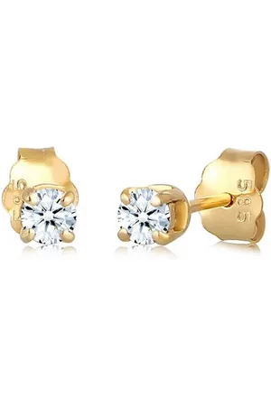 Elli DIAMONDS Paar Ohrstecker Klassisch Solitär Diamant (0.22 ct) 585 Gelbgold - Verkäufer: JULIE & GRACE GmbH