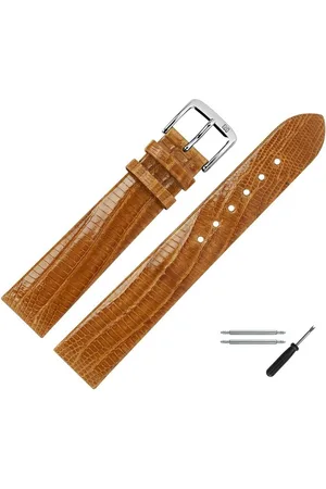 MARBURGER Uhrenarmband 20mm Leder Eidechse (Teju) Schuppung - Verkäufer: