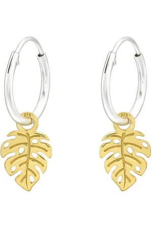 ALEXANDER YORK Paar Creolen CHARM-MONSTERA in Gold, 2-tlg. - Verkäufer:
