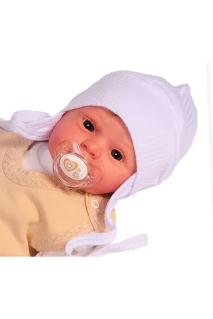 La Bortini Erstlingsmütze Baby Mütze für Neugeborene Mützchen Haube in gerippt 32 34 36 38 40 42 44 46 - Verkäufer: A&O Baby-und Kindermoden