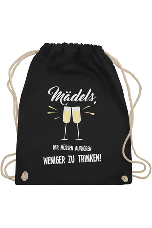 Shirtracer Turnbeutel Mädels Wir müssen aufhören weniger zu trinken, Sprüche Statement - Verkäufer: