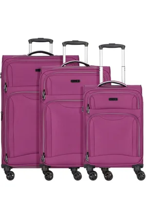 D&N Trolleyset Travel Line 9204, 4 Rollen, (3-teilig, 3 tlg), Polyester - Verkäufer: WE LOVE BAGS