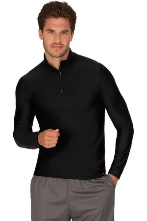Trigema Sweatshirt Langärmeliges Sportshirt mit Reißverschluss