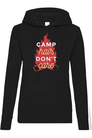 Youth Designz Kapuzenpullover Camp Hair Dont Care Damen Hoodie Pullover mit trendigem Frontprint - Verkäufer: EmDa Trading GmbH