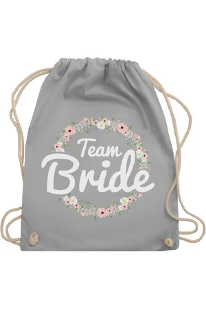 Shirtracer Turnbeutel Team Bride Blumenkranz I Bride Crew, JGA Junggesellenabschied Frauen - Verkäufer: