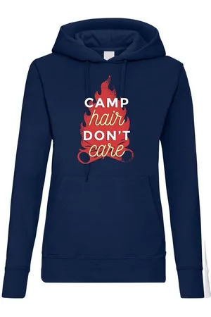 Youth Designz Kapuzenpullover Camp Hair Dont Care Damen Hoodie Pullover mit trendigem Frontprint - Verkäufer: EmDa Trading GmbH