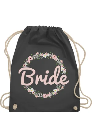 Shirtracer Turnbeutel Bride Blumenkranz rosé, JGA Junggesellenabschied Frauen - Verkäufer:
