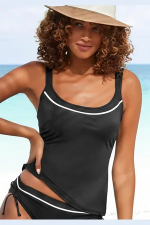 vivance collection Bügel-Tankini-Top Lorena, mit kontrastfarbenem Piping und Shaping-Effekt