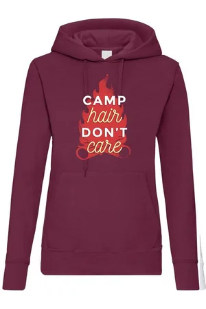 Youth Designz Kapuzenpullover Camp Hair Dont Care Damen Hoodie Pullover mit trendigem Frontprint - Verkäufer: EmDa Trading GmbH