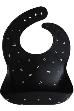 Mushie Lätzchen Black Numbers, Silikon BPA-frei Babylätzchen Schlabberlatz Kleckerlatz - Verkäufer: okluge