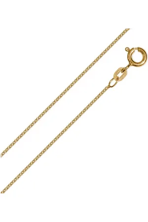 ONE ELEMENT Goldkette Halskette aus 333 Gelbgold Ø 1,10 mm, Damen Gold Schmuck Rundankerkette