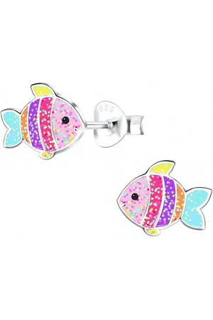 ALEXANDER YORK Paar Ohrstecker FISCH regenbogenfarben, 2-tlg., 925 Sterling Silber - Verkäufer: