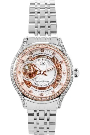 CARL VON ZEYTEN Automatikuhr Seewald CVZ0069RWMS, Armbanduhr, Damenuhr, Saphirglas, Made in Germany, Mechanische Uhr
