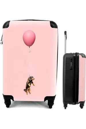 MuchoWow Handgepäckkoffer Dackel schwebt durch einen Ballon nach oben, 4 Rollen, Reisetasche mit rollen, Handgepäck für Ferien, Trolley, Reisekoffer - Verkäufer: GmbH