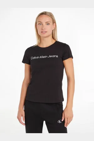Calvin Klein T-Shirt CORE INSTIT LOGO SLIM FIT TEE mit CK-Logoschriftzug