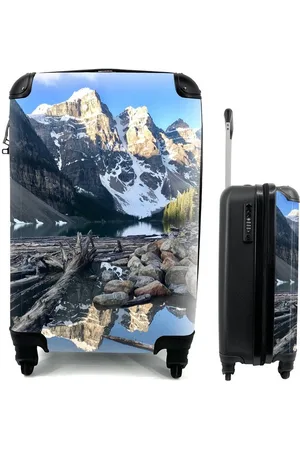 MuchoWow Handgepäckkoffer Im Moraine Lake spiegeln sich die Berge Kanadas, 4 Rollen, Reisetasche mit rollen, Handgepäck für Ferien, Trolley, Reisekoffer - Verkäufer: GmbH