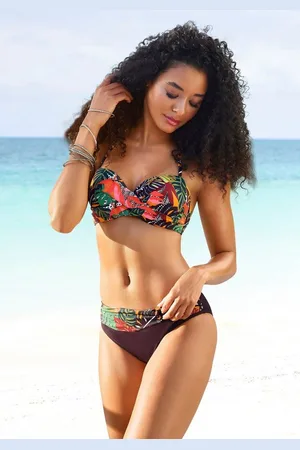 vivance collection Bügel-Bandeau-Bikini mit Wickeloptik