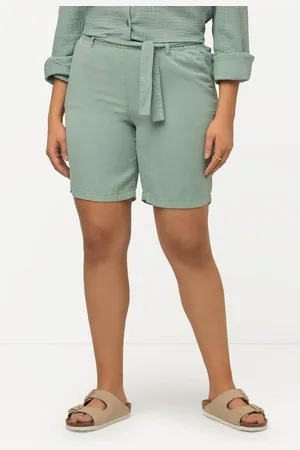 Ulla Popken Jeansshorts Lyocell-Shorts Rose Jeansoptik weites Bein - Verkäufer: Popken Fashion Group
