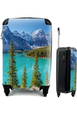 MuchoWow Handgepäckkoffer Der kanadische Moraine Lake am Nachmittag im Banff National Park, 4 Rollen, Reisetasche mit rollen, Handgepäck für Ferien, Trolley, Reisekoffer - Verkäufer: GmbH