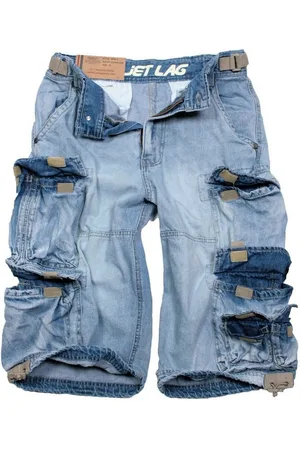 Jet Lag Shorts Cargo Shorts Kurze Hose Lang Short Bermuda 3 /4 Sommer 007B Denim - Verkäufer: fashion-victim-style