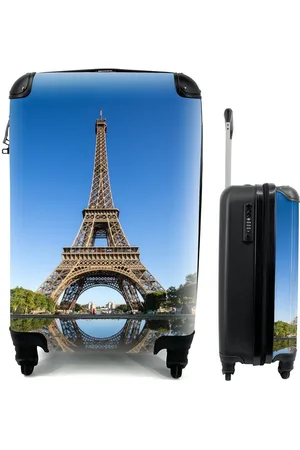 MuchoWow Handgepäckkoffer Originalfoto des Eiffelturms in Paris, 4 Rollen, Reisetasche mit rollen, Handgepäck für Ferien, Trolley, Reisekoffer - Verkäufer: GmbH