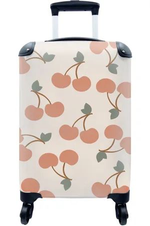 MuchoWow Handgepäckkoffer Obst - Pastell - Muster, 4 Rollen, Reisetasche mit rollen, Handgepäck für Ferien, Trolley, Reisekoffer - Verkäufer: GmbH
