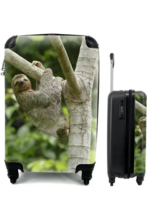 MuchoWow Handgepäckkoffer Ein Faultier hängt an einem Ast, 4 Rollen, Reisetasche mit rollen, Handgepäck für Ferien, Trolley, Reisekoffer - Verkäufer: GmbH