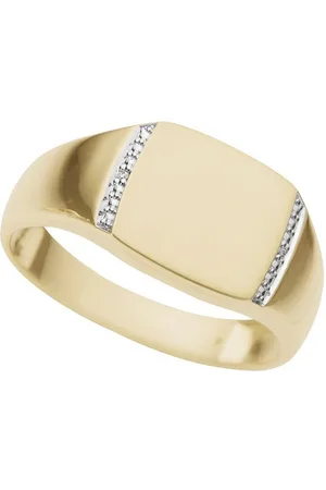 Firetti Diamantring Schmuck Geschenk Gold 333 Herrenring Goldring Siegelring Diamant, mit Brillanten