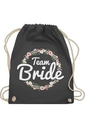 Shirtracer Turnbeutel Team Bride Blumenkranz I Bride Crew, JGA Junggesellenabschied Frauen - Verkäufer: