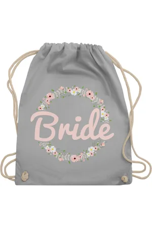 Shirtracer Turnbeutel Bride Blumenkranz rosé, JGA Junggesellenabschied Frauen - Verkäufer: