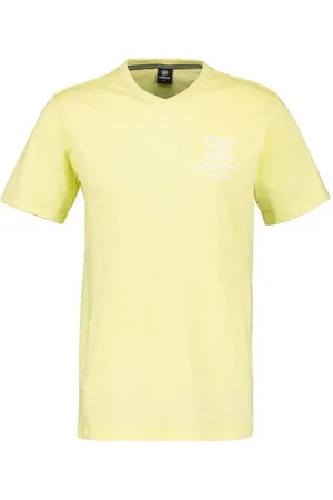 Lerros T-Shirt V-Neck-Shirt mit Brustprint