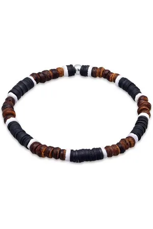 Kuzzoi Bead-Armband-Set Herren Heishi Beads Vintage Surfer 925 Silber, Heishi Beads - Verkäufer: JULIE & GRACE GmbH