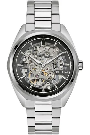 BULOVA Automatikuhr 96A293, Armbanduhr, Mechanische Uhr, Herrenuhr, Edelstahlarmband