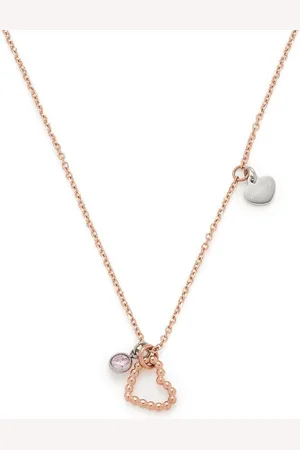 Leonardo Kette mit Anhänger Halskette Amore Edelstahl, Glas, 016911 - Verkäufer: Schmuck-Uhren-Trends