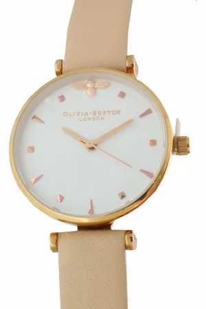 Olivia Burton Quarzuhr OB16AM95 Queen Bee Nude Peach & Rose Gold T-Bar - Verkäufer: Uhren-Riegg