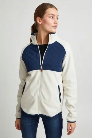 Oxmo Kapuzensweatjacke OXMalin Fleece Übergangsjacke mit Steppmuster - Verkäufer: meinemarkenmode