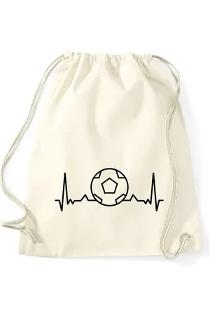 Youth Designz Turnbeutel Heartbeat Fußball Baumwoll Tasche Turnbeutel, mit trendigem Frontprint - Verkäufer: EmDa Trading GmbH