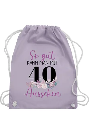 Shirtracer Turnbeutel So gut kann man mit 40 aussehen - Blumenar­ran­ge­ment zum Vierzigsten, 40. Geburtstag - Verkäufer: