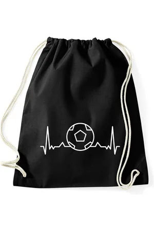 Youth Designz Turnbeutel Heartbeat Fußball Baumwoll Tasche Turnbeutel, mit trendigem Frontprint - Verkäufer: EmDa Trading GmbH