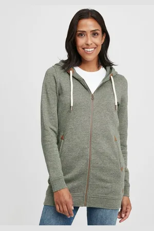 Oxmo Kapuzensweatjacke OXVicky Straight Sweat Zip-Hoodie Sweatshirtjacke lang geschnitten - Verkäufer: meinemarkenmode