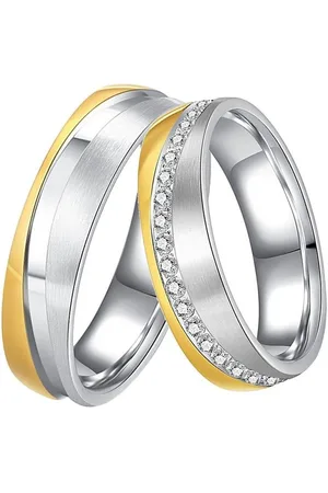 DOOSTI Trauring Schmuck Geschenk Edelstahl Trauring Ehering Partnerring LIEBE, wahlweise mit oder ohne Zirkonia