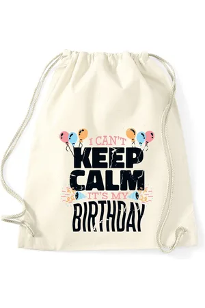Youth Designz Turnbeutel "Keep Calm It´s My Birthday" Baumwoll Tasche Turnbeutel, mit trendigem Frontprint - Verkäufer: EmDa Trading GmbH