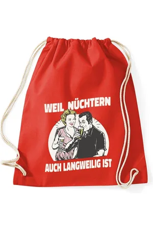 Youth Designz Turnbeutel "Weil Nüchtern Auch Langweilig Ist" Baumwoll Tasche Turnbeutel, mit trendigem Frontprint - Verkäufer: EmDa Trading GmbH