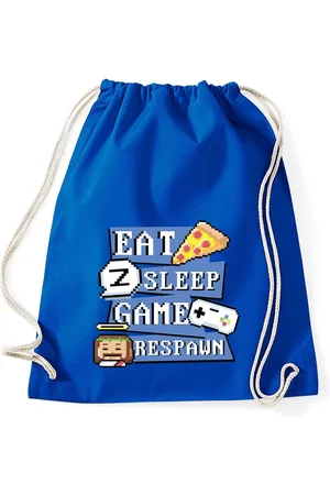 Youth Designz Turnbeutel "Eat, Game, Sleep, Respawn" Baumwoll Tasche Turnbeutel, mit lustigem Frontprint - Verkäufer: EmDa Trading GmbH