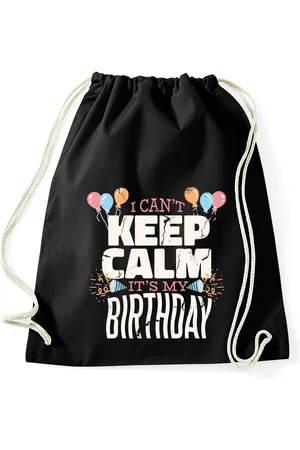 Youth Designz Turnbeutel "Keep Calm It´s My Birthday" Baumwoll Tasche Turnbeutel, mit trendigem Frontprint - Verkäufer: EmDa Trading GmbH