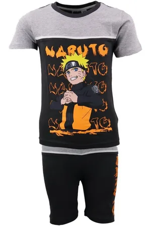 Naruto Print-Shirt Anime Shippuden Kinder Jungen Shirt plus Short Gr. 110 bis 152, 100% Baumwolle - Verkäufer: WS-Trend