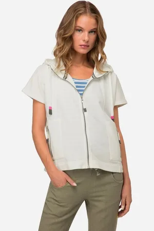 Laurasøn Steppweste Kapuzen-Weste oversized Zipper Zipptaschen - Verkäufer: Popken Fashion Group