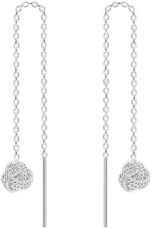 ALEXANDER YORK Paar Ohrhänger KETTE MIT GLÜCKSKNOTEN, 2-tlg., 925 Sterling Silber - Verkäufer: